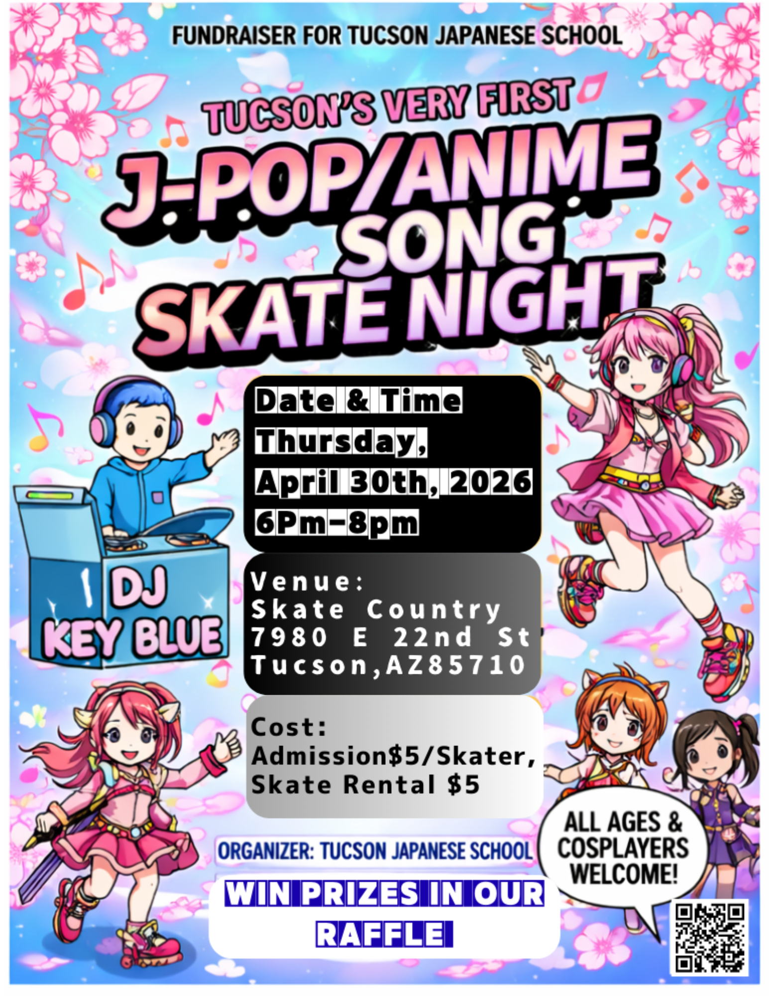 J-pop/Anime Song Skate Night!